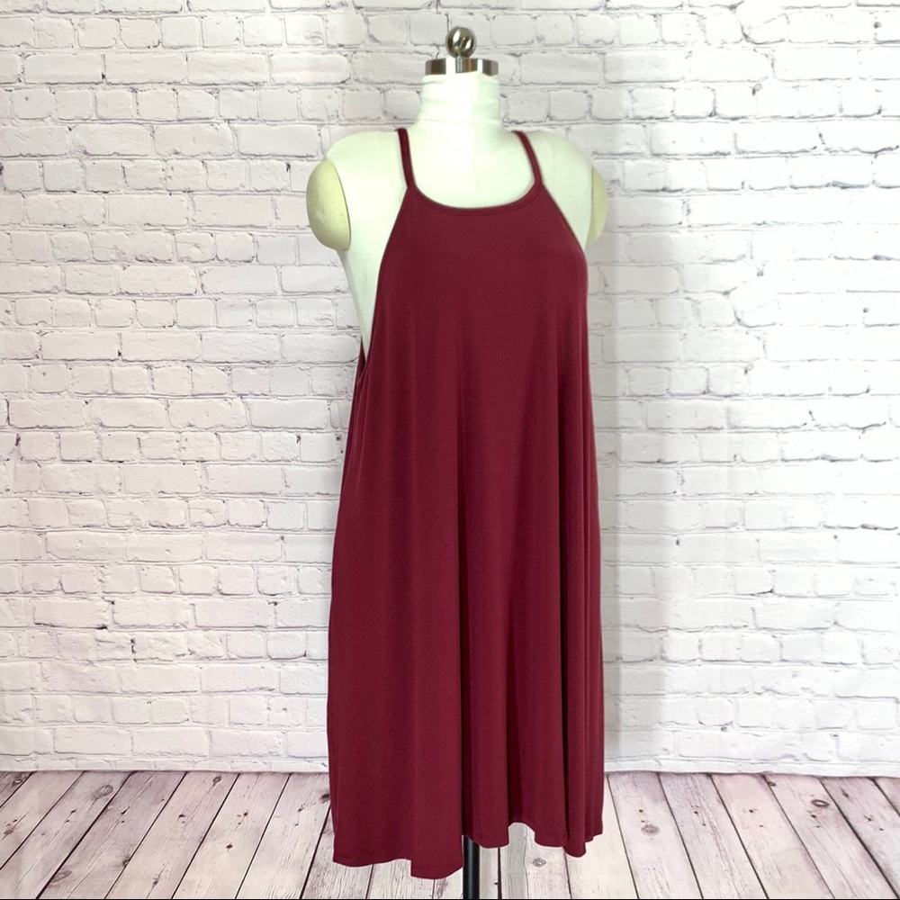 Women's Burgundy Swim Cover-Up